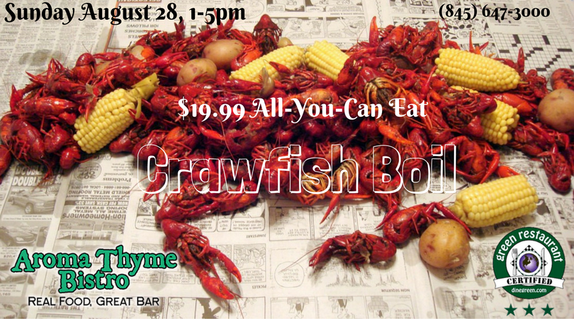 All-You-Can Eat Louisiana Crawfish Boil, $19.99 by Aroma Thyme Bistro