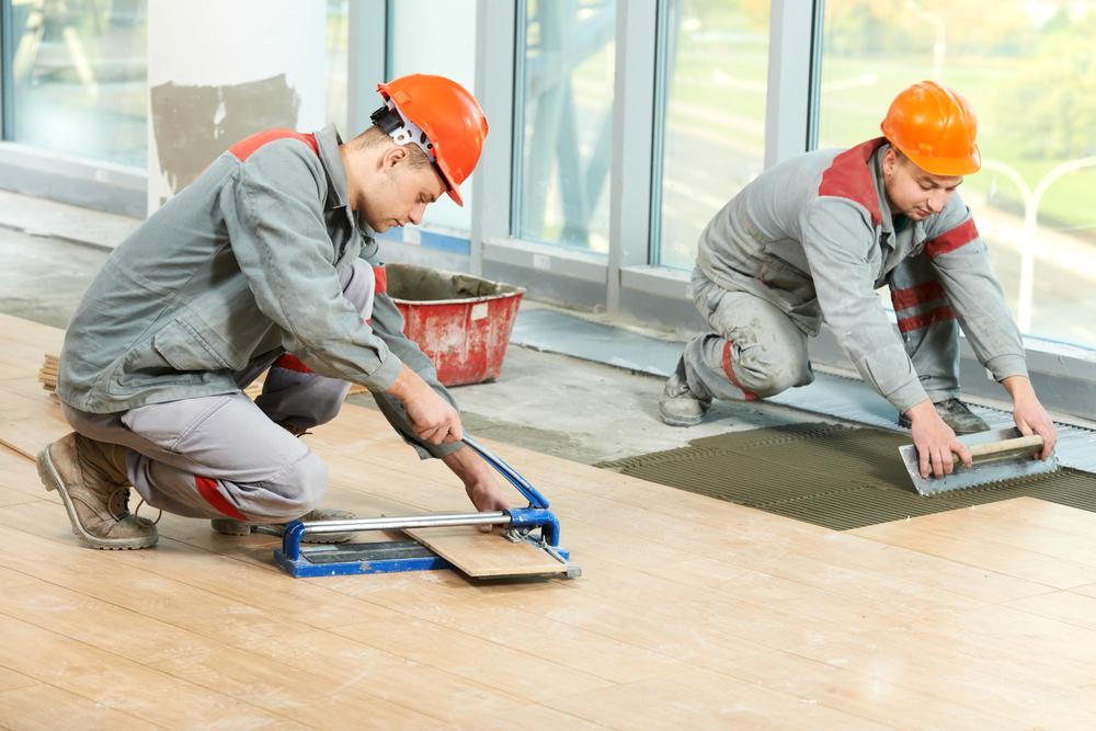 Ceramic tile floors