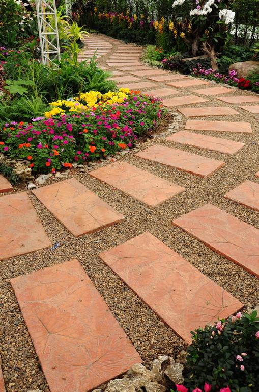 Walk way in garden