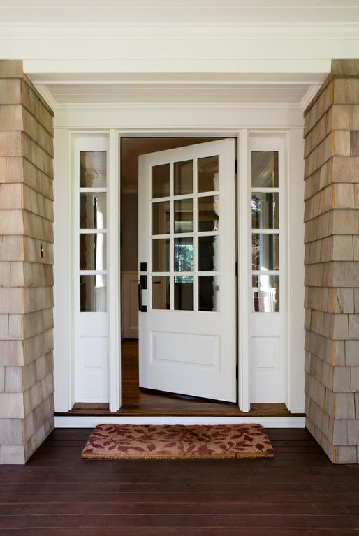 Wooden front door 